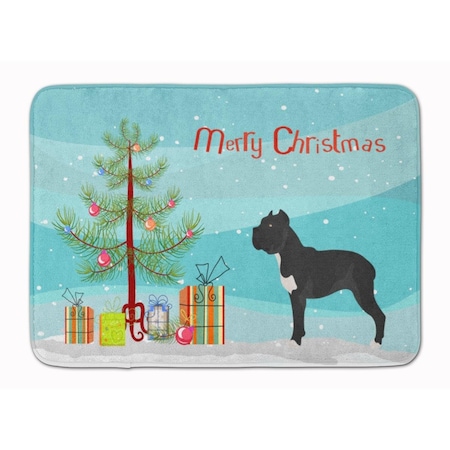 Carolines Treasures Cane Corso Christmas Machine Washable Memory Foam Mat BB8507RUG